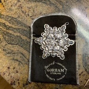 Gorham 1971 Sterling Silver Snowflake Ornament